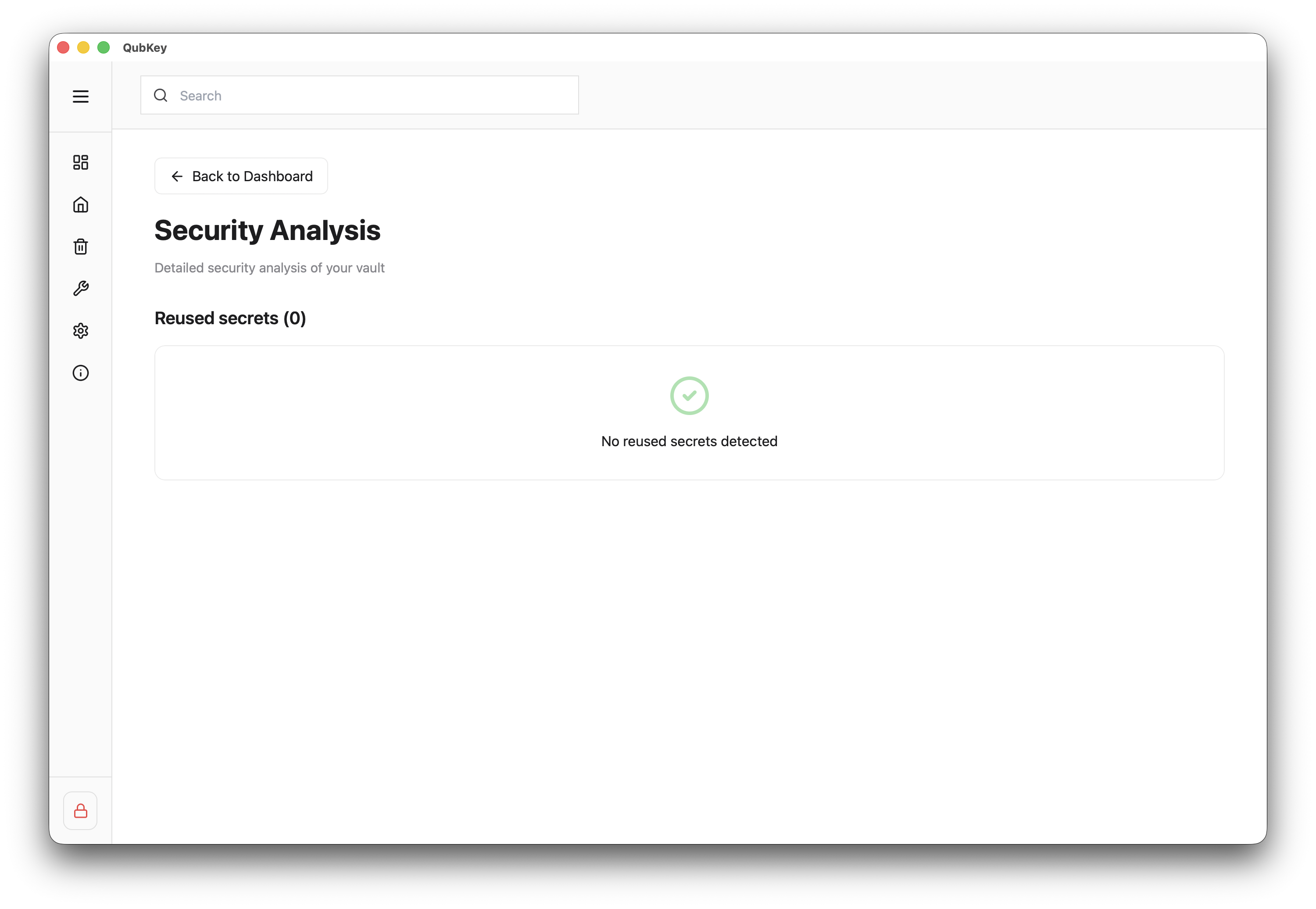 Clean security analysis