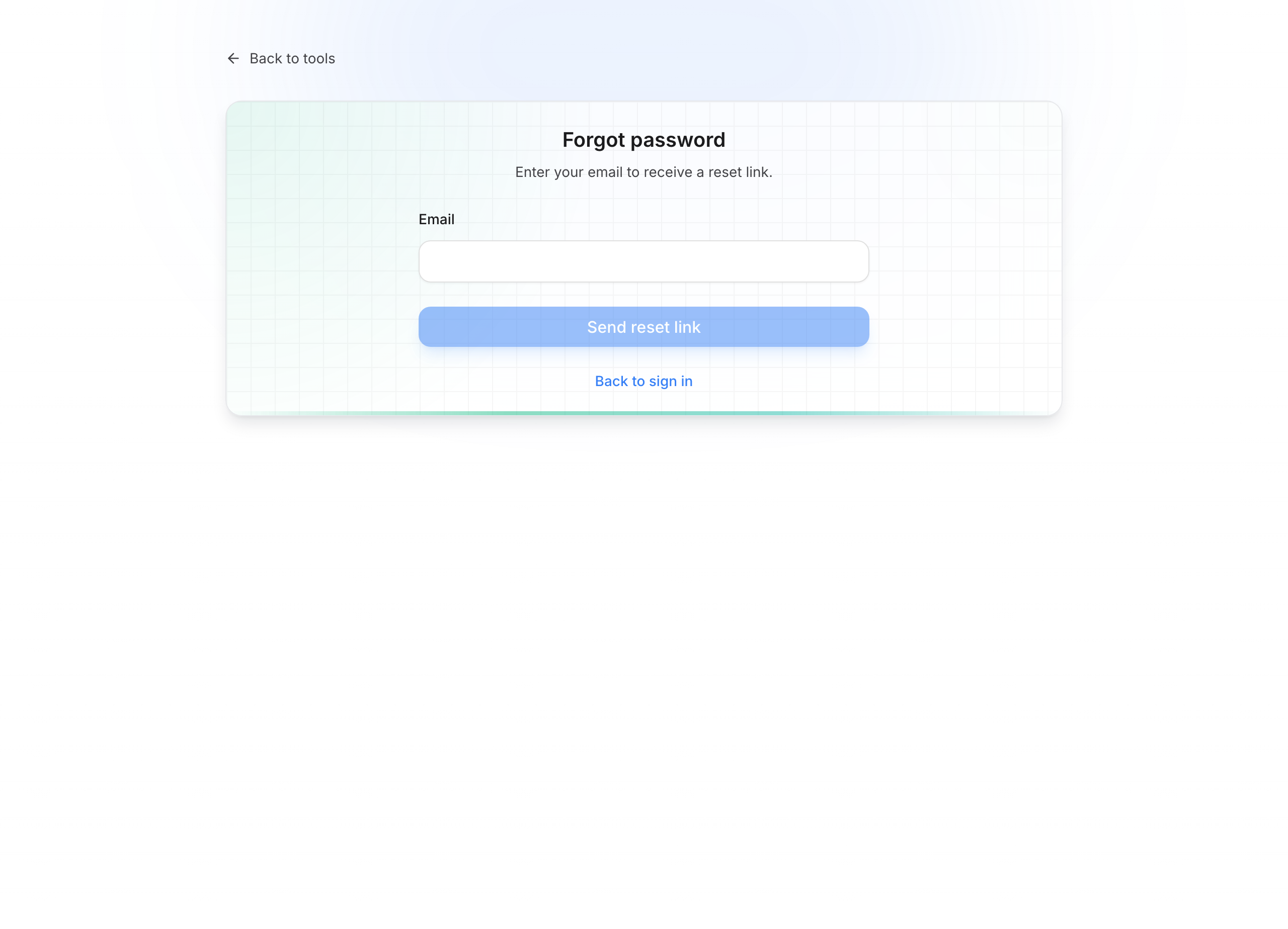 Forgot password